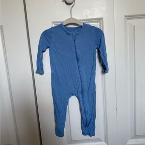 Kyte BABY Soft Blue Kids Zippered Romper